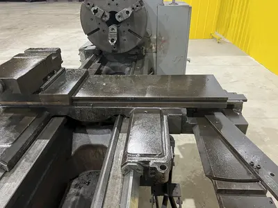 27" x 84" HERCULES AJAX MODEL #HR2000 #25 HEAVY DUTY GAP BED ENGINE LATHE, 4" HOLE: STOCK #19837