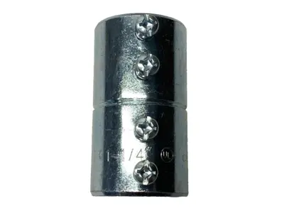 New | in-Stock Hubbell Raco EMT Set-Screw Coupling 1-1/4" LOT OF 3 Electrical Fittings Michigan US | Maverick Industrial Sales #1395710