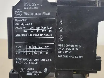 USED WESTINGHOUSE DSL22-10