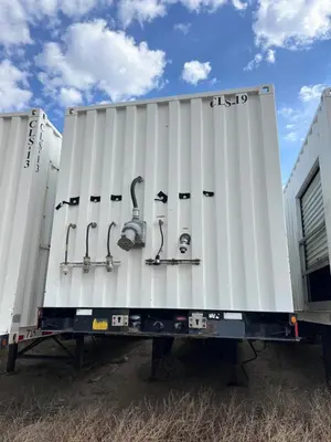 (5) Pieralisi Jumbo 3 containerized decanter centrifuges, 414/304SS.
