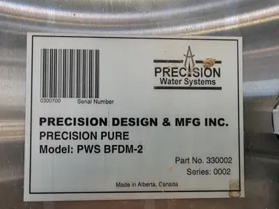 USED PRECISION WATER SYSTEMS PWS BFDM-2