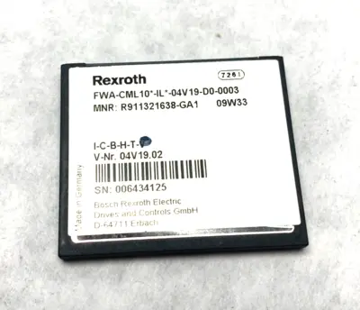 USED BOSCH REXROTH INDRACONTROL L10 FIRMWARE CARD 04V19.02 V NR.
