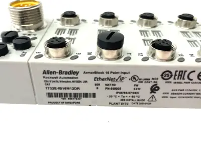 USED ALLEN BRADLEY SER. B ARMORBLOCK 16-POINT INPUT MODULE, ETHERNET