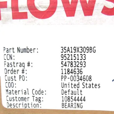 NEW SEALED FLOWSERVE 35A19X309BG BEARING