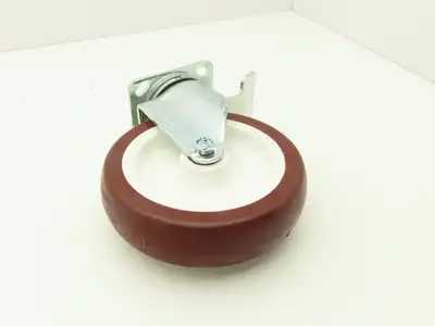 Payson 200/8 Swivel Caster 8" Poly Wheel Locking Greaseable Bearings 9-1/2" OAH