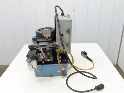 Vektek Vector Flo Hydraulic Manual Workholding Pump Power Pack 2.5gal 5000psi