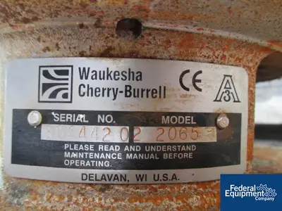 USED Waukesha Cherry-Burrell 3" x 2" Waukesha Centrifugal Pump, S/S, 15 HP