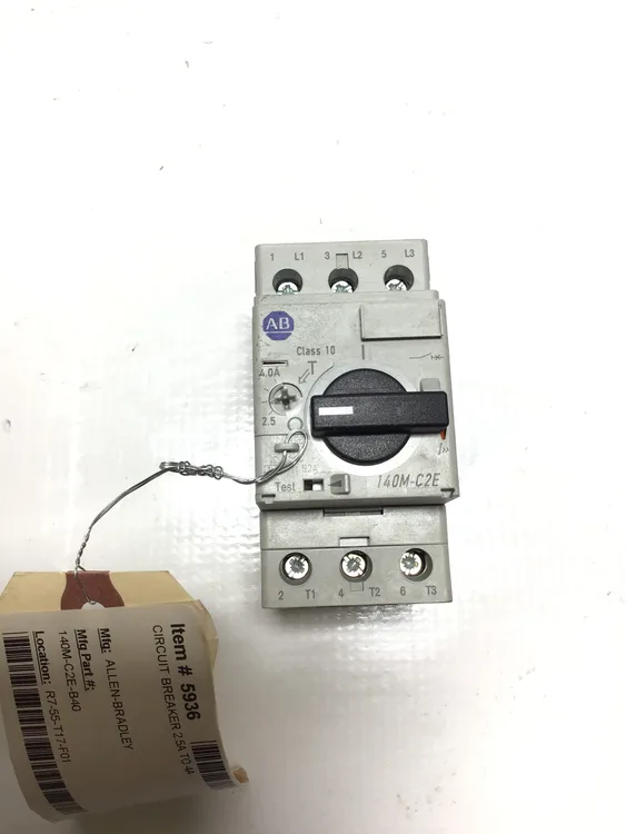 Used ALLEN‑BRADLEY 140M-C2E-B40 Circuit Breakers | Moses B Glick #990834