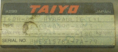 USED Taiyo RFY63C140N90-A0E3