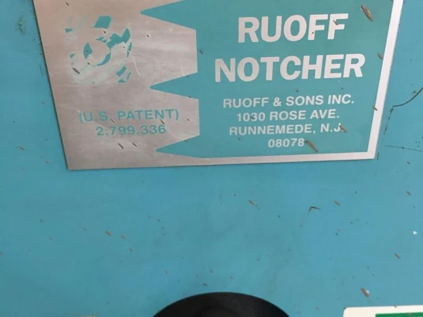 Used RUOFF _UNKNOWN_ Drawer Notchers Maryland US | Production Products #797474
