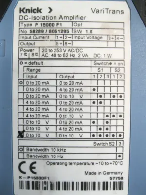 Used Knick _UNKNOWN_ Misc Electrical & Power Parts New Hampshire US | Bitter End Trading #1127412