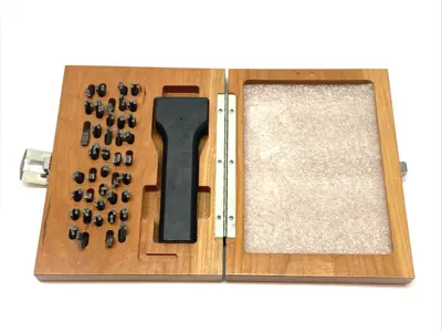 USED RITE MARK STEEL STAMP SET W/ LETTERS & NUMBERS