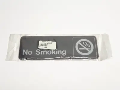 2906 | Lab Safety Supply Inc.  No Smoking Sign LOT OF 10 - New