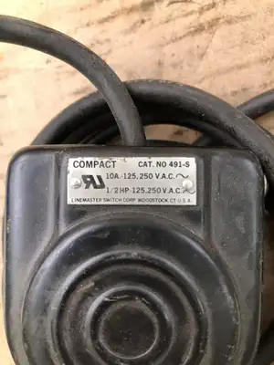 Compact 491-S Foot Switch 125-250VAC 10A 1/2HP