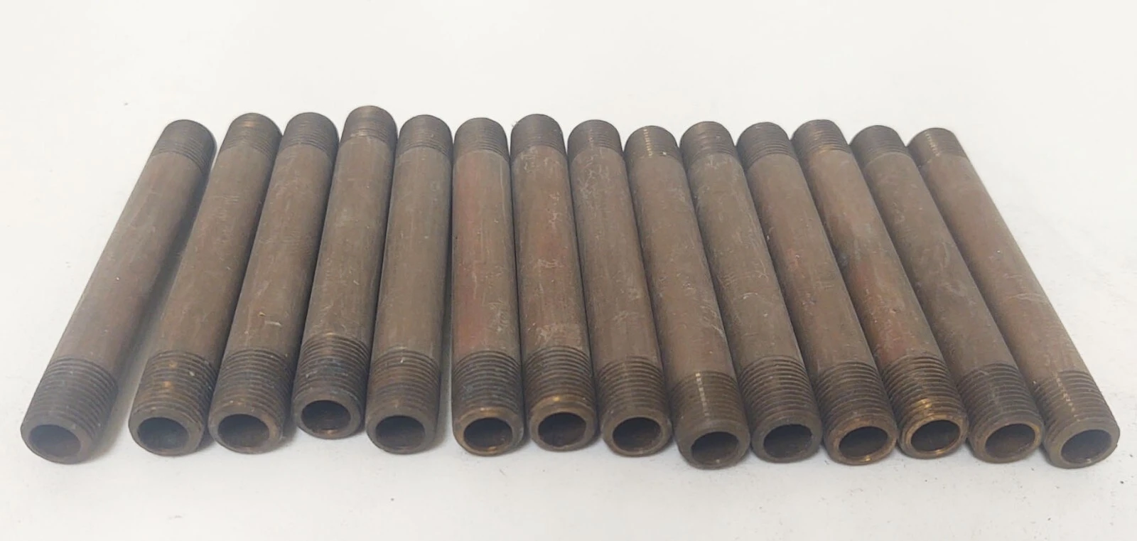 🔥(QTY 14) NOS BRASS NIPPLE 1/8"x 3" LENGTH, MALE NPT MNPT