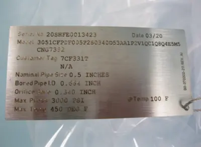 NEW Rosemount 3051 CFP DF005P2S0340D53AA1P2V1QC1Q8Q4E5M5