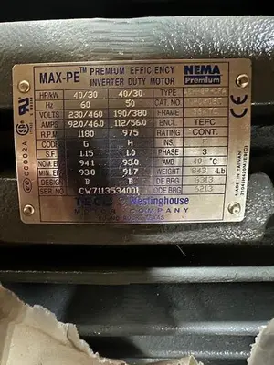 New | in-Stock WESTINGHOUSE VARIABLE SPEED A.C. Motors Ohio US | Surplus Asset Holdings #1187400