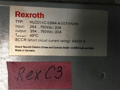 USED REXTROTH HLC01.1C-02M4-A-007-NNNN (3)-