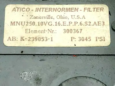 250.10VG.16.E.P.P.6.S2.AE3 | Atico-Internormen  Hydraulic Filter 300367 - Used