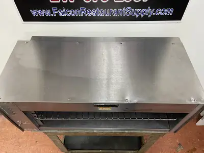 New | in-Stock Vulcan Used Vulcan 1036C 36 1/2" Countertop Cheese Melter - 208V, 3.6 kW - New Elements Salamanders & Cheese Melters Illinois US | Falcon Restaurant Supply #1374853