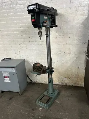 3432-410 Wilton 15″ Variable Speed Pedestal Floor Model Drill Press With 5″ Work Vise