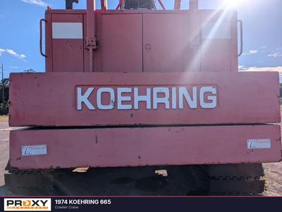 Used 1974 KOEHRING 665 Crawler Cranes Alabama US | Proxy Equipment #1567988