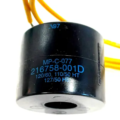 NEW ASCO 216758-001-D SOLENOID VALVE COIL 216758001D