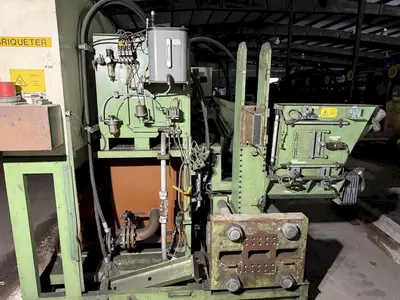HERTWICH ENGINEERING MODEL #HE-300-30/A SWARF PUCK BRIQUETTER PRESS MACHINE: STOCK #23345