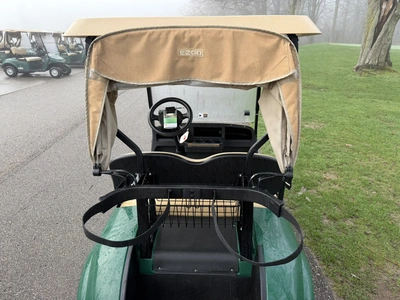 (1) 2019 E-Z-Go EFI golf cart with a Kawasaki gas engine, model 657061G01, includes canopy, fold-dow...