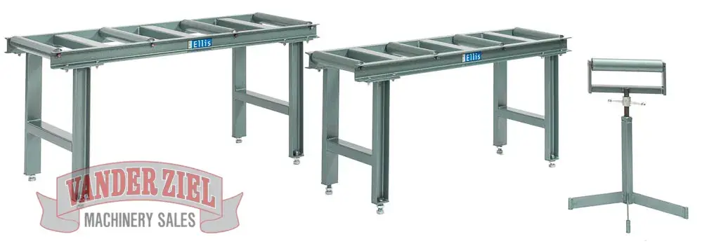 Ellis Stock Stand for Model 3000's and 4000's – 5’ Long, 4-Rollers (20″ W), PN 6227
