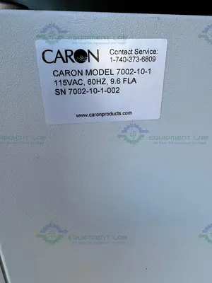 USED CARON 7002-10-1 DOUBLE STACK HEATED INCUBATOR, 10 CU. FT, 70ºC, 115 VAC