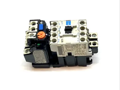 USED MITSUBISHI MOTOR STARTER CONTACTOR W/ TH-N12KP OVERLOAD RELAY