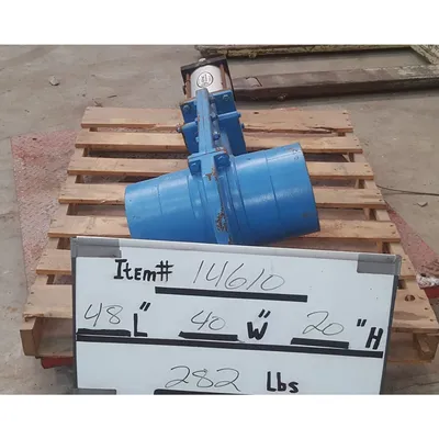 Used Allen Sherman Hoff ASHvac 8" segregating Knife Gate valve