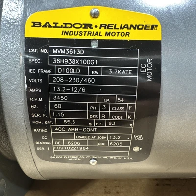 NEW Baldor MVM3613D