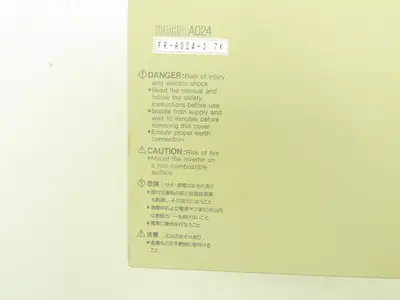 Mitsubishi FR-A024-3.7K Freqrol Inverter Drive 3Ph 230V In 3.7kW 17.5A 400Hz Out