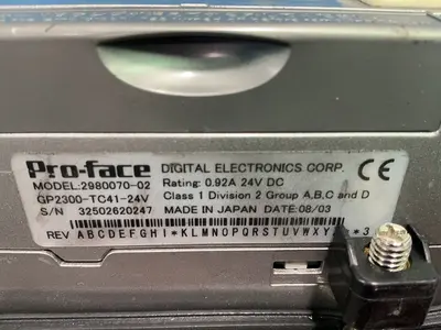 Used 2003 PROFACE 298007002 Automation Control (HMI) Ohio US | HGR 24 #1345265