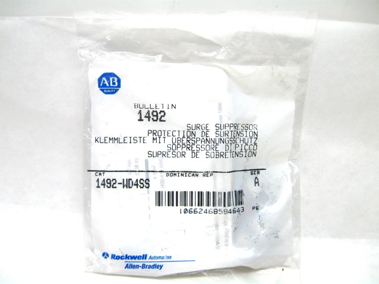 NEW ALLEN BRADLEY 1492-WD4SS