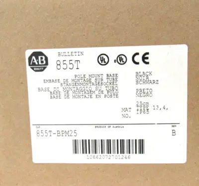 ALLEN BRADLEY 855T-BPM25 MOUNTING BASE 855TBPM25 NEW SURPLUS