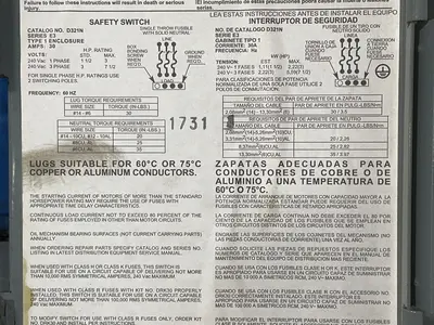 Used SQUARE D D321N Switchgears Ohio US | HGR 24 #1474847