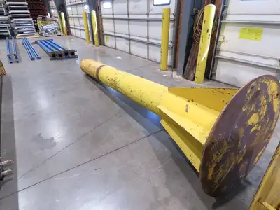1/4 Ton 500 Lb Free Standing Jib Crane 20' Span 12' Height Under Beam