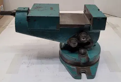 6" VISE ON SWIVEL BASE - 6" WIDE JAWS - APPROX. 16" OVERALL LENGTH