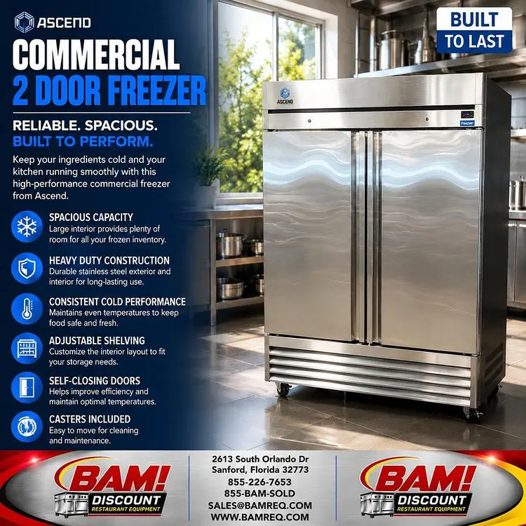Used ASCEND ABM-48F Freezers Florida US | BAM Discount Restaurant Equipment #1357885