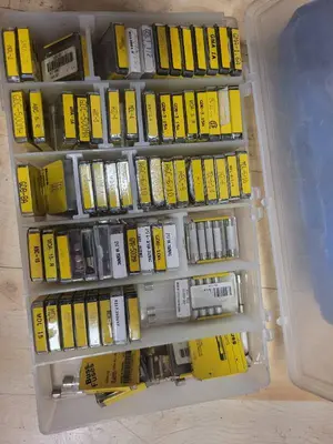 Large Assortment of Bussman and Fusetron Electrical Fuses in Organizer Cases