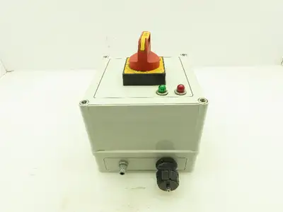 Vynckier Manual Motor Starter Protector Rotary Disconnect Switch Enclosure 7x7x6