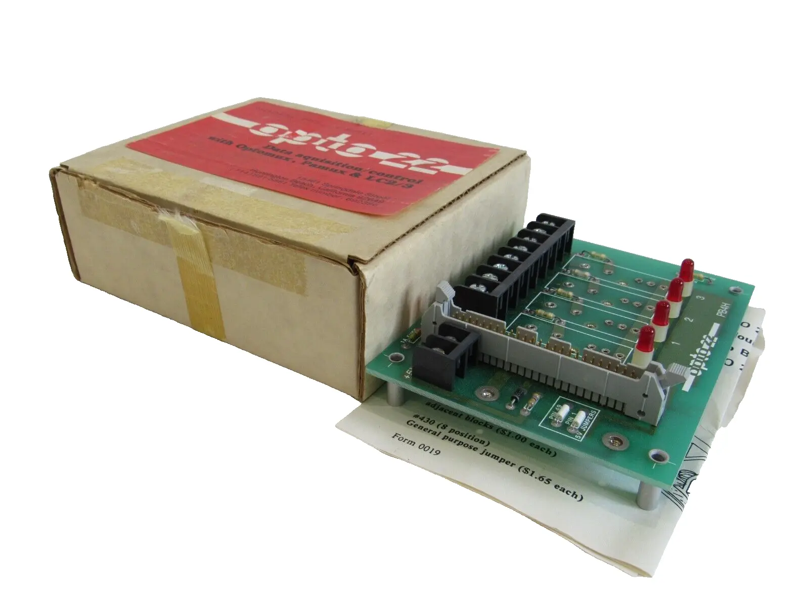 NEW OPTO 22 PB4H I/0 CONNECTOR MODULE