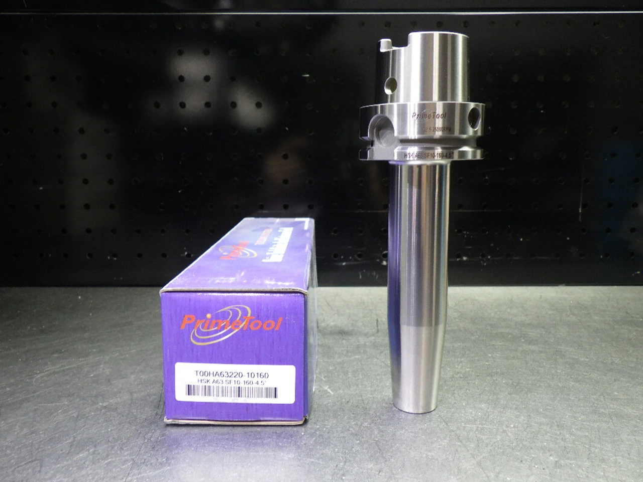 PrimeTool HSK63A 10mm Shrink Fit Tool Holder 160mm Pro T00HA63220-10160 (LOC543B)