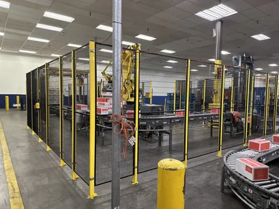 Fanuc Palletizing Robot and Pallet Stretch Wrapper