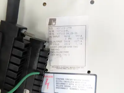 Reliance Electric 803604-SB DCS Power Supply Module Drive 460VAC In 500VDC Out