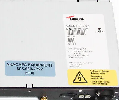 Andrew Commscope AMR-85 B+BR AMR85 7513204-0003 Other Telecom Systems | ANACAPA EQUIPMENT BROKERS, INC (2)