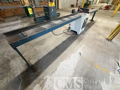 Used 2009 CANTEK 18" CHOP SAW WITH INFEED & OUTFEED Woodworking Saws North Carolina US | CAROLINA MACHINERY SALES #1493556